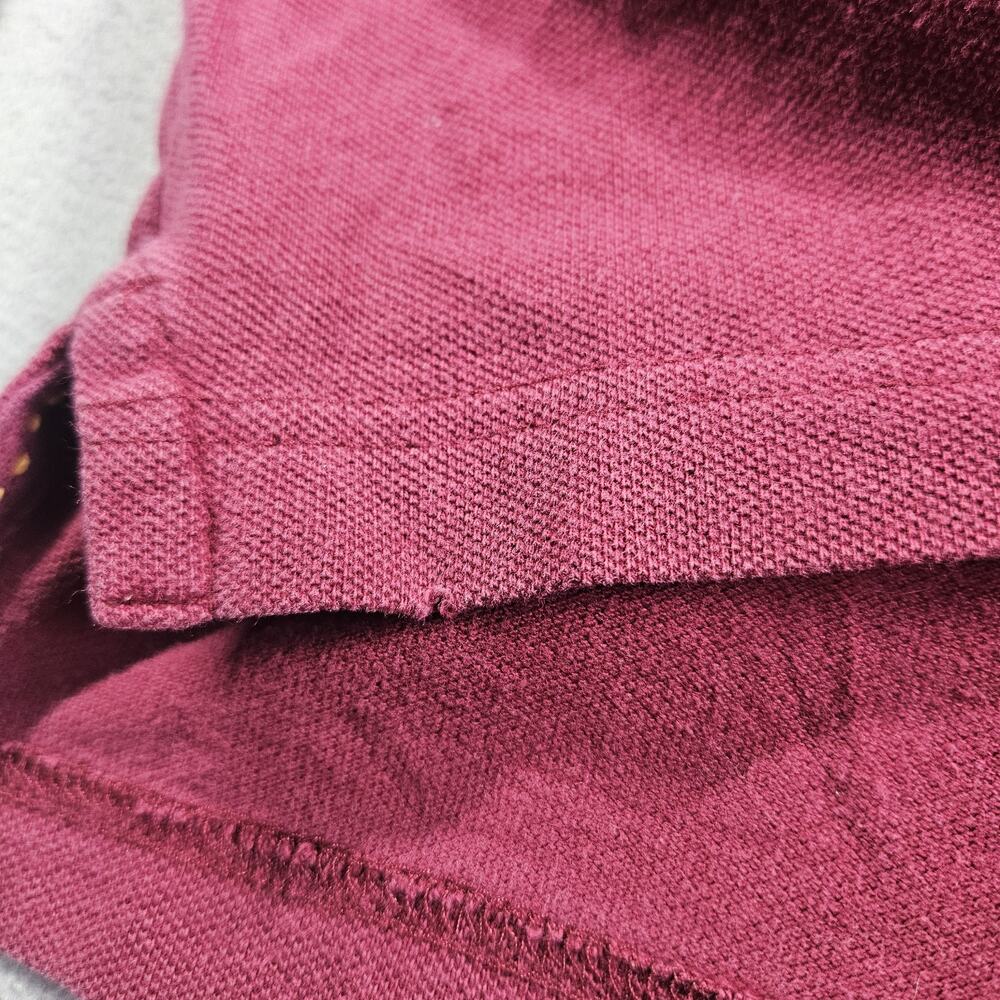 Vintage Abercrombie & Fitch Muscle Polo Shirt Mens XL Red Preppy Long Sleeve Y2K - Picture 8 of 16